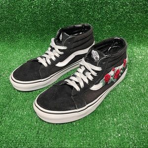 Vans Old Skool Rose Embroidery Women’s Size 7